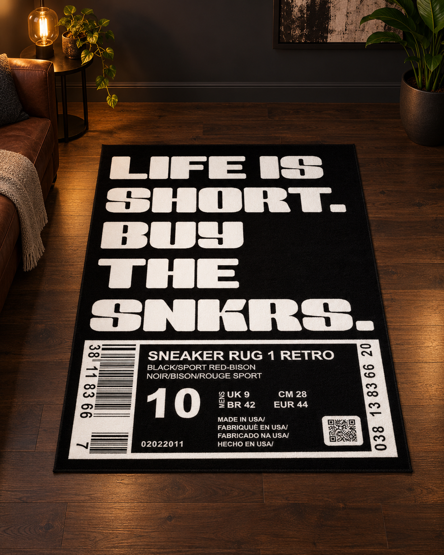Sneaker Tag Statement Rug