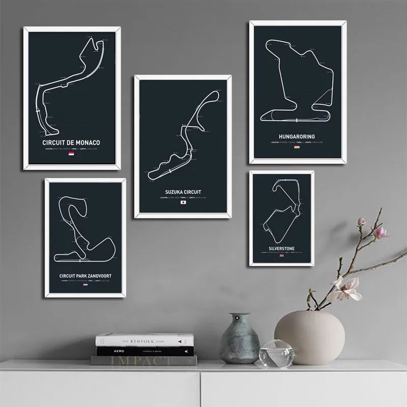 Race Circuit Canvas Print