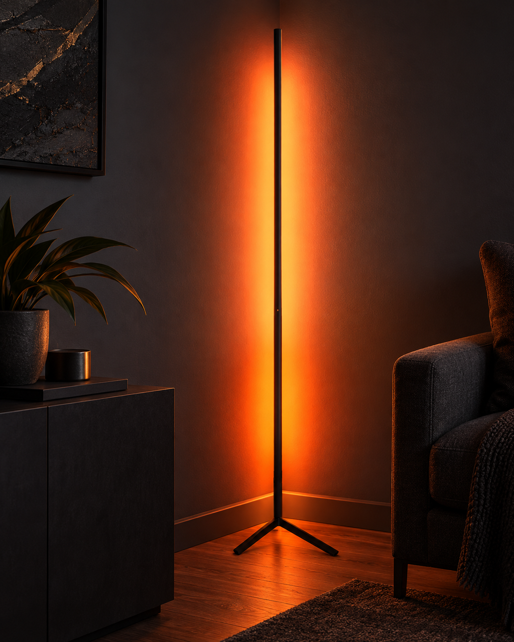 RGB Corner Lamp with Remote Control — detail view