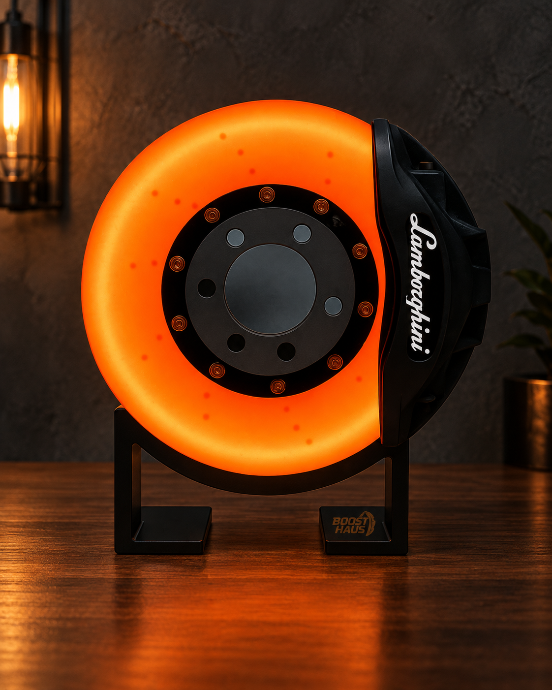 Lambo-Style Brake Disc LED Lamp — main view