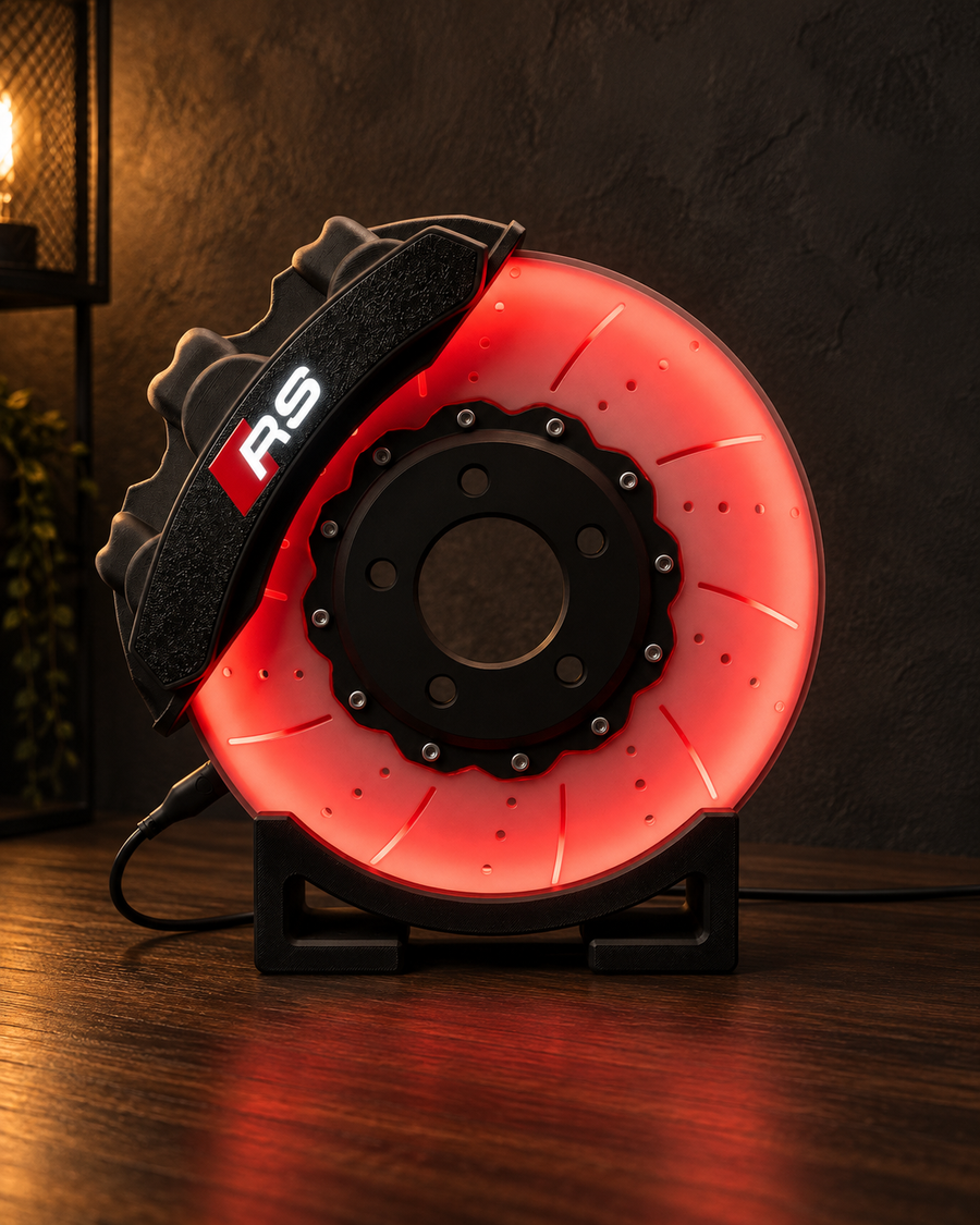 RS6-Inspired Brake Disc LED Lamp — main view