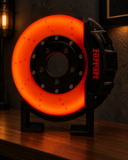 Ferrari-Style Brake Disc LED Lamp — detail view
