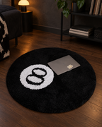8-Ball Statement Rug — styled product view 2