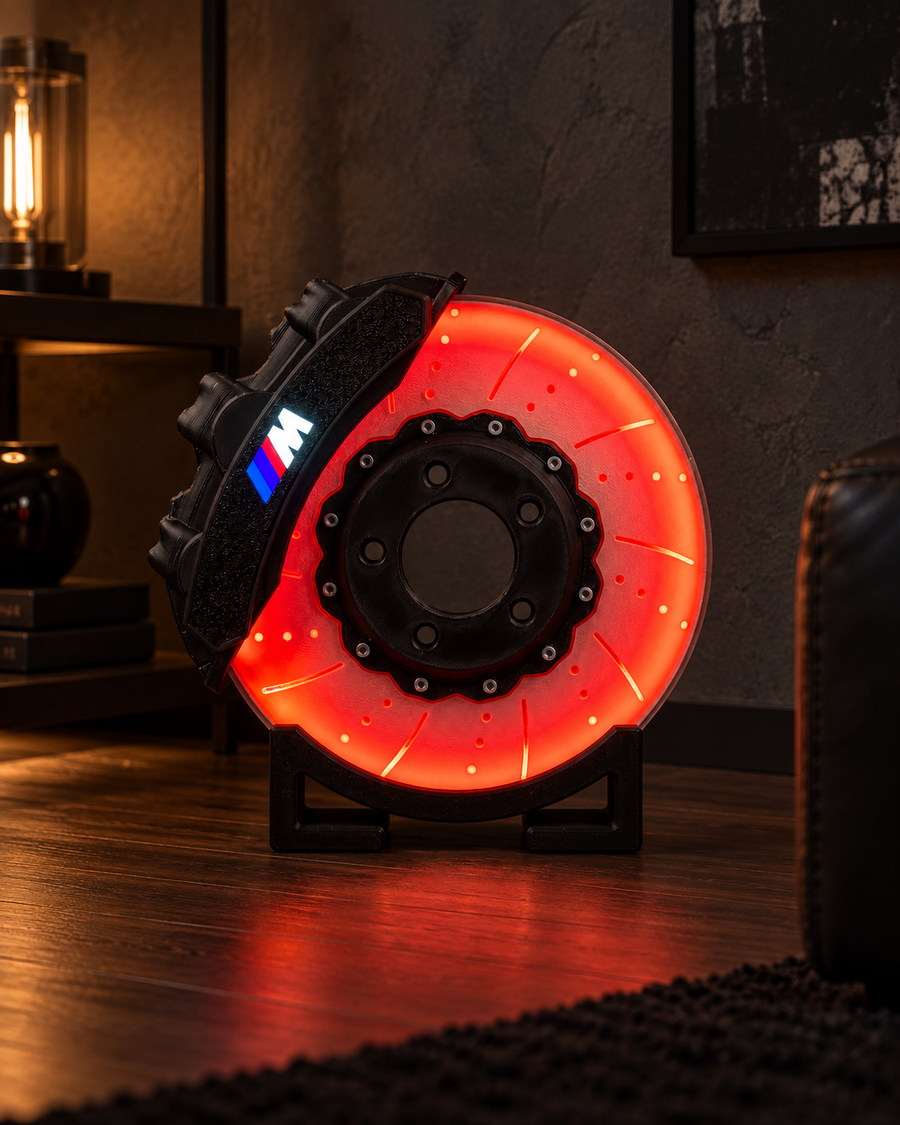 M-Inspired Brake Disc Lamp — room setting