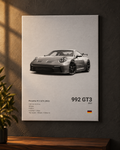 992 GT3 Canvas Print — styled product view 1