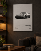 992 GT3 Canvas Print — styled product view 2