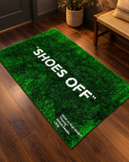 Shoes Off Green Rug — styled product view 1
