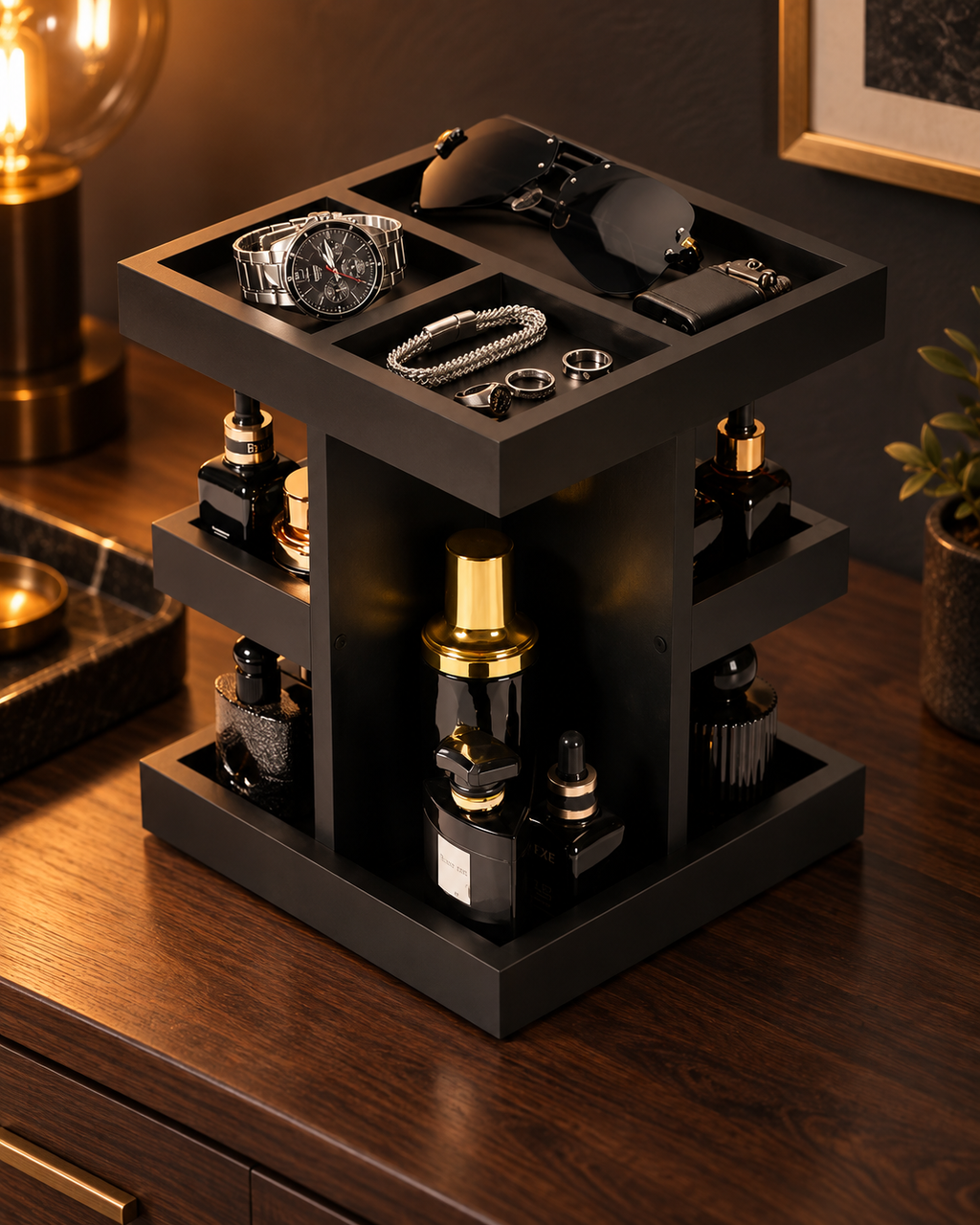 Rotating Fragrance Organiser — styled product view 3