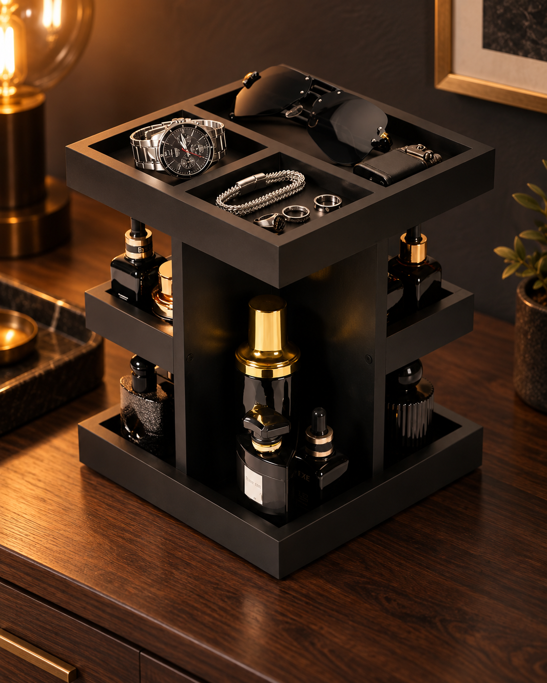 Rotating Fragrance Organiser — styled product view 3