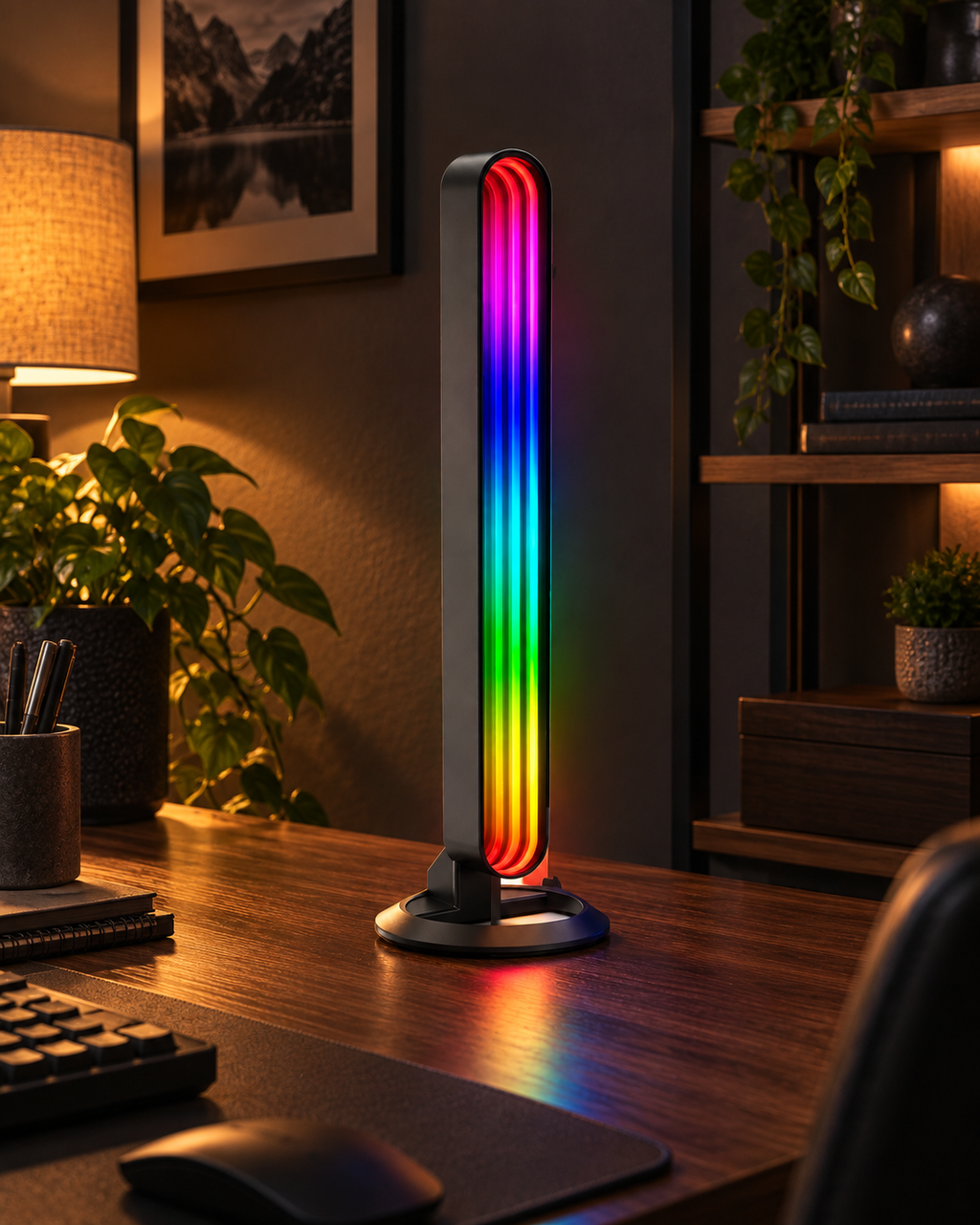 RGB Desktop Light Bar — styled product view 2