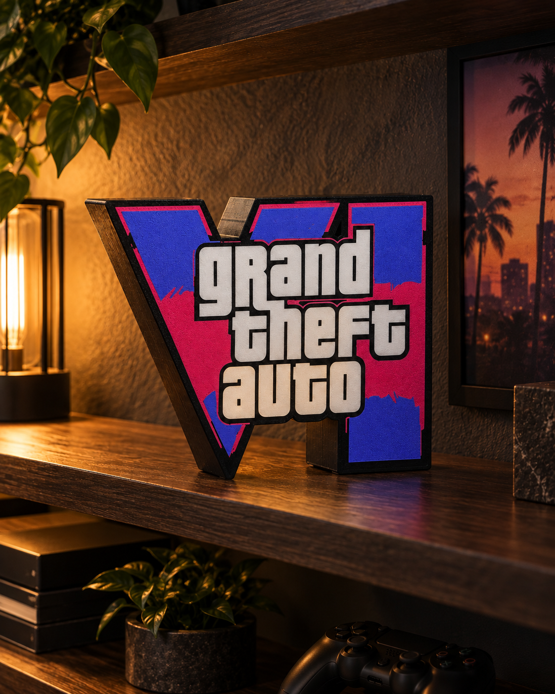 GTA VI-Inspired LED Lightbox — styled product view 2
