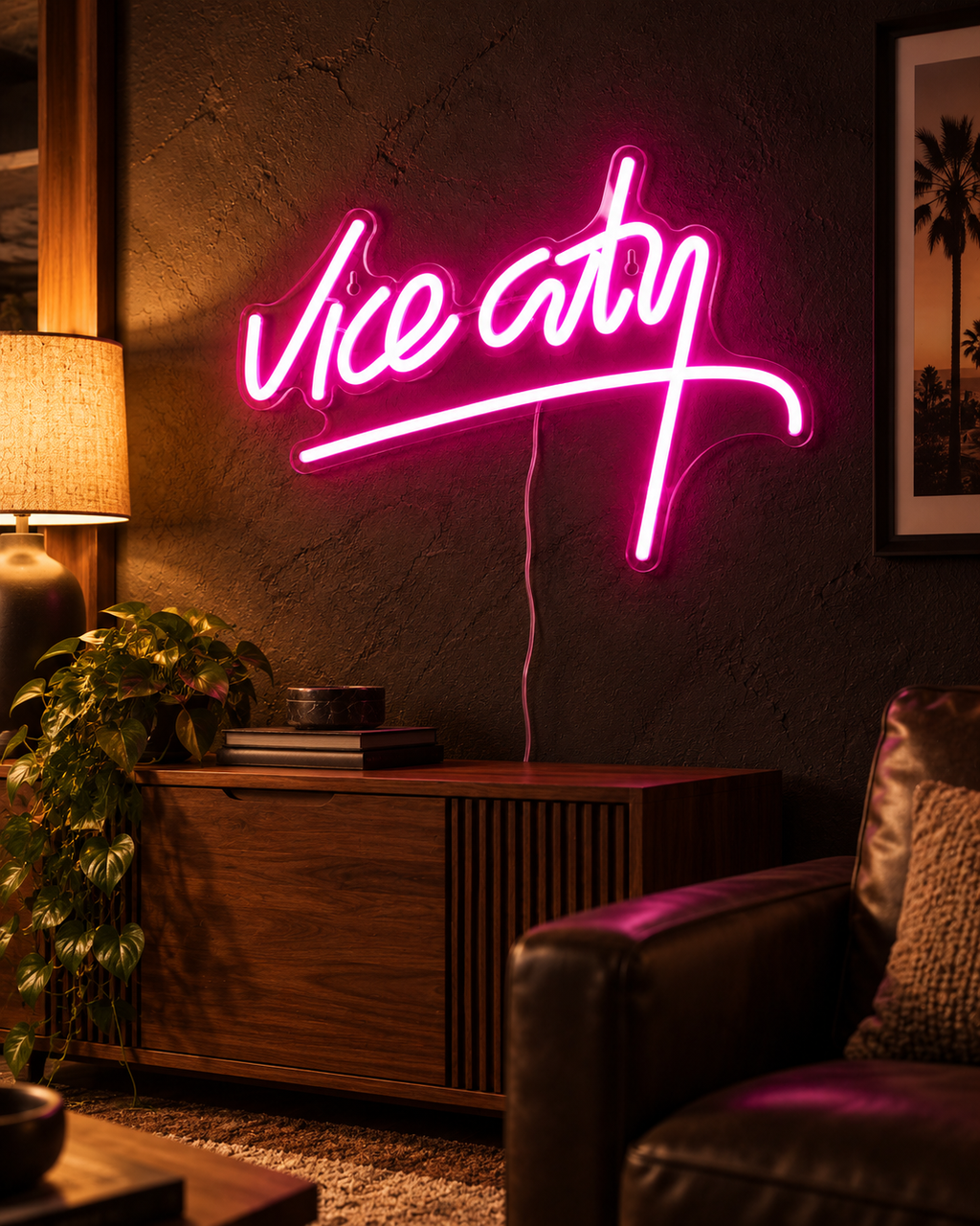 Vice City Neon Sign — styled product view 2