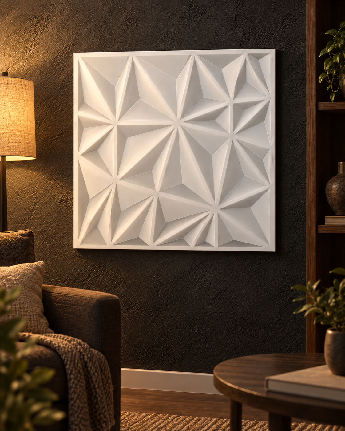 3D Diamond Wall Panels — styled product view 2