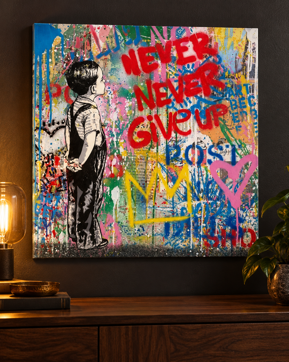 Square Canvas Print — styled product view 1
