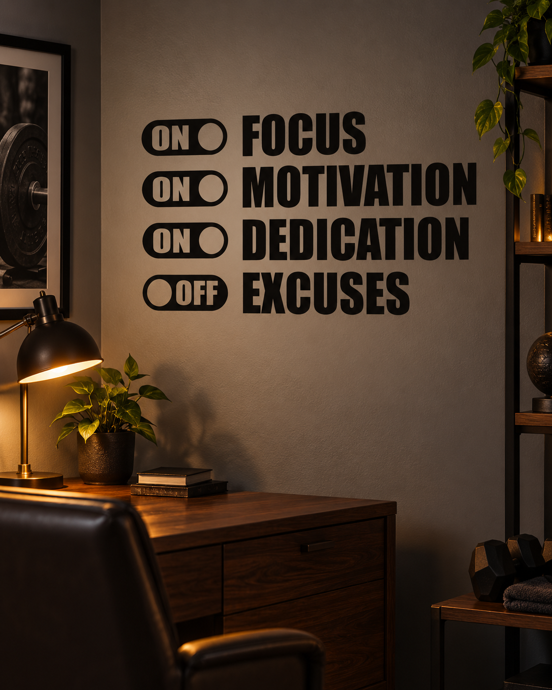 Focus On Wall Decal — styled product view 1