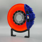 Current M-Inspired Brake Disc Lamp — blue caliper, supplier photograph